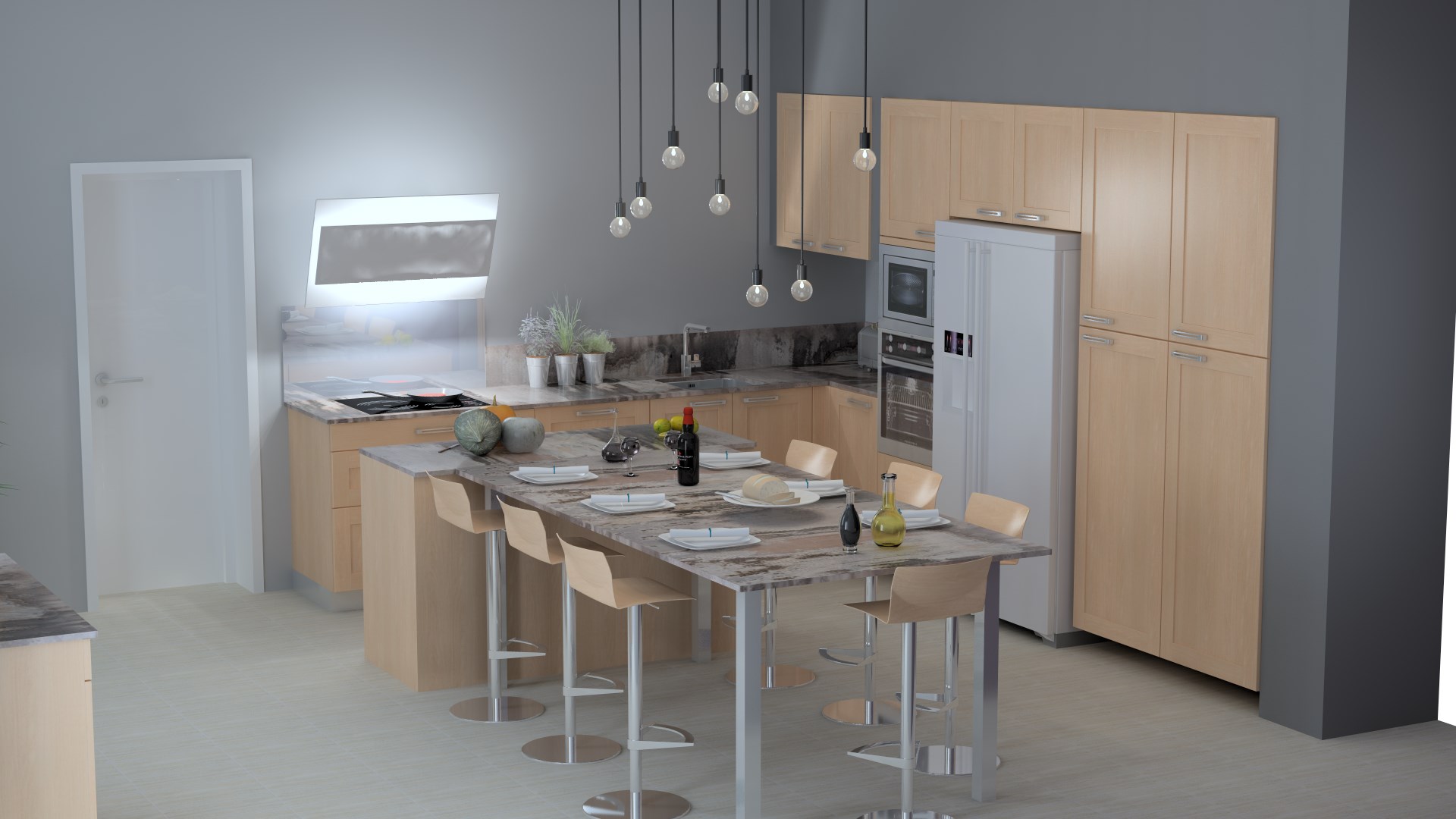 cuisine PHILIPPES Saran, Orléans, Loiret - plan 3D6
